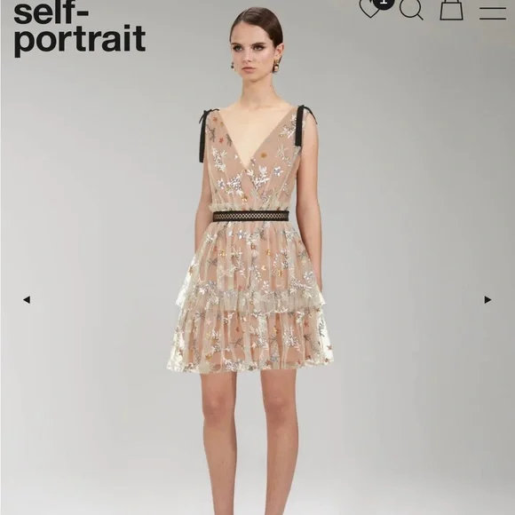 Star mesh tiered dress 2025